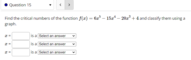 Let f(a) = a4 + 2x + 4x- + 2x. 12 Then f'(a