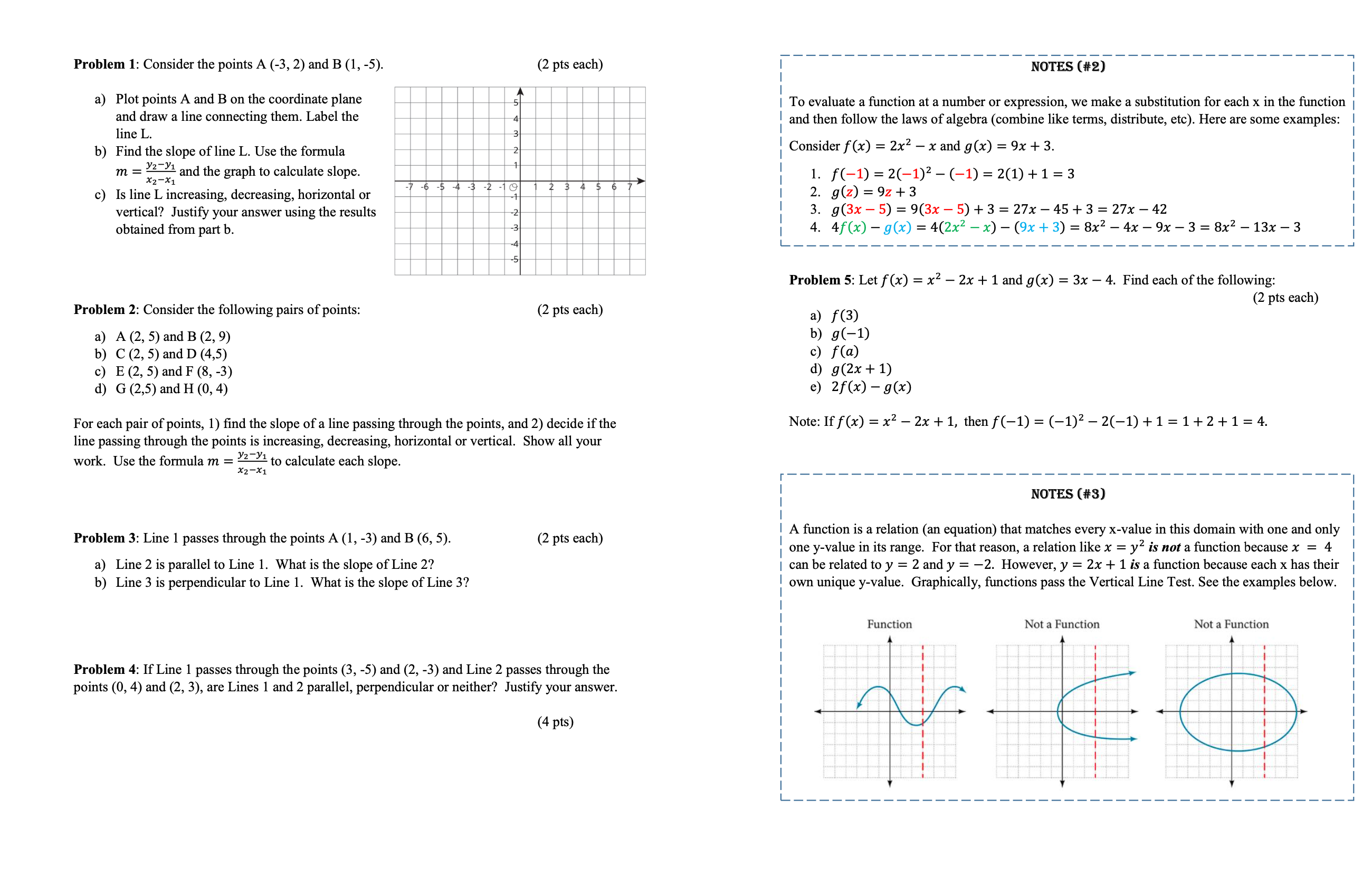 Problem 6: Which of the following represents a