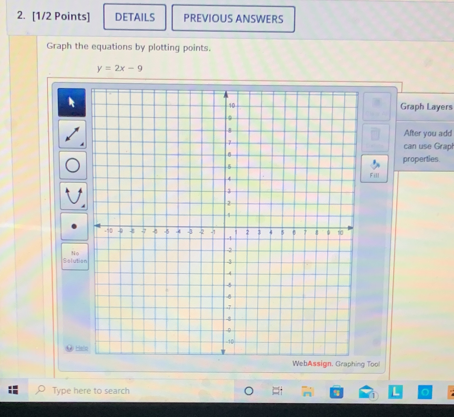 2. [1/2 Points] DETAILS PREVIOUS ANSWERS Graph