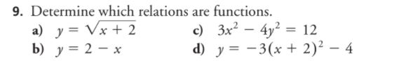 Solve the following equations \f\fa) Explain why
