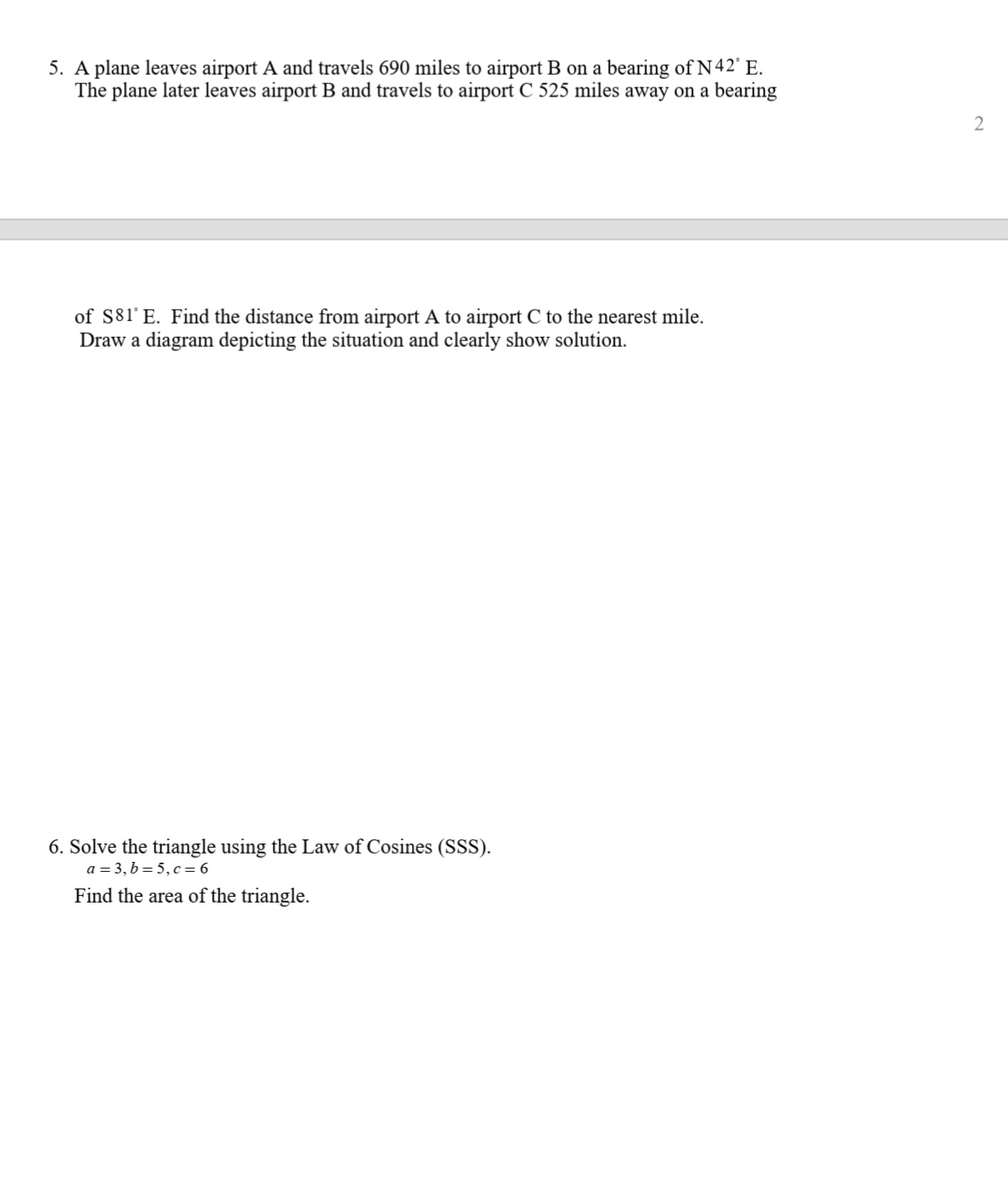 1. Solve each equation over the interval 0 5 0