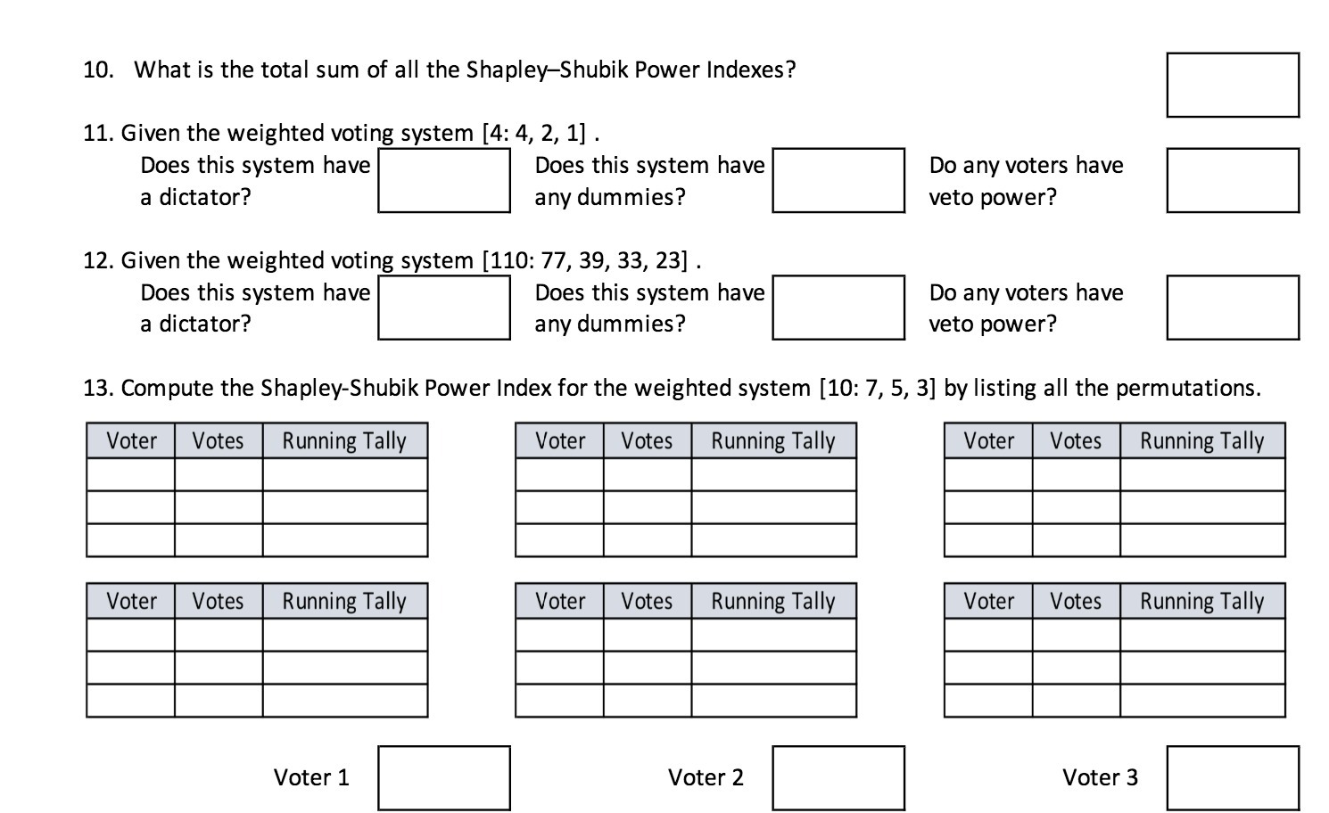 10. What is the total sum of all the