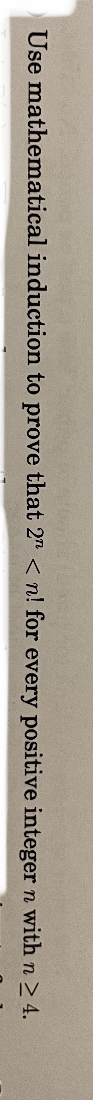 Use induction to prove. Please provide all steps