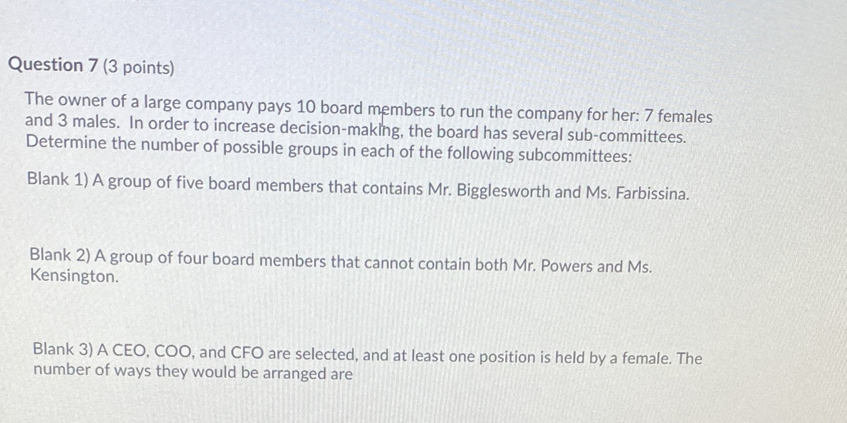 How do you solve this perms and coms question?