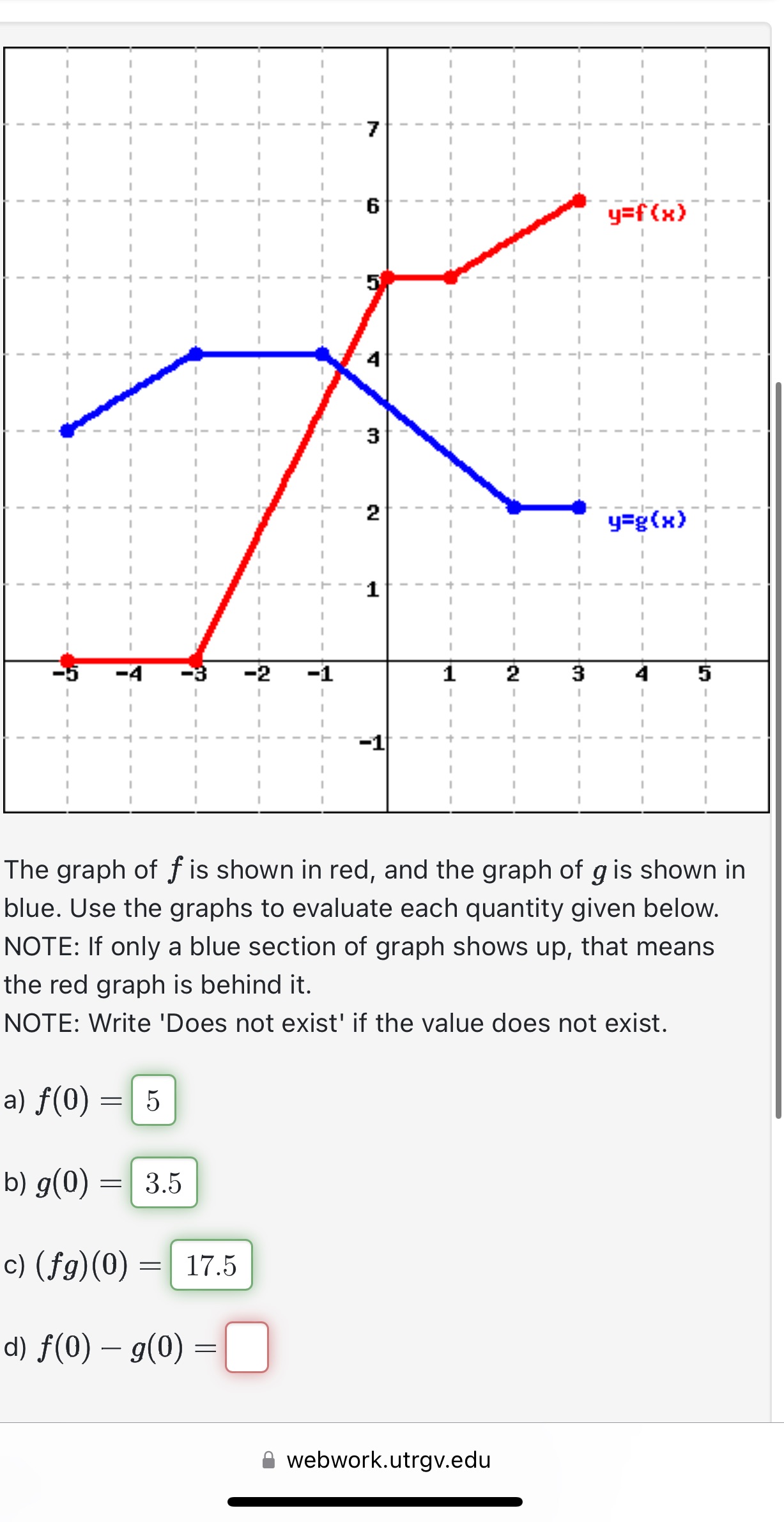 Bottom one 7 - F 6 y=f (x) 4 3 2 y=g (x) + 1 -4