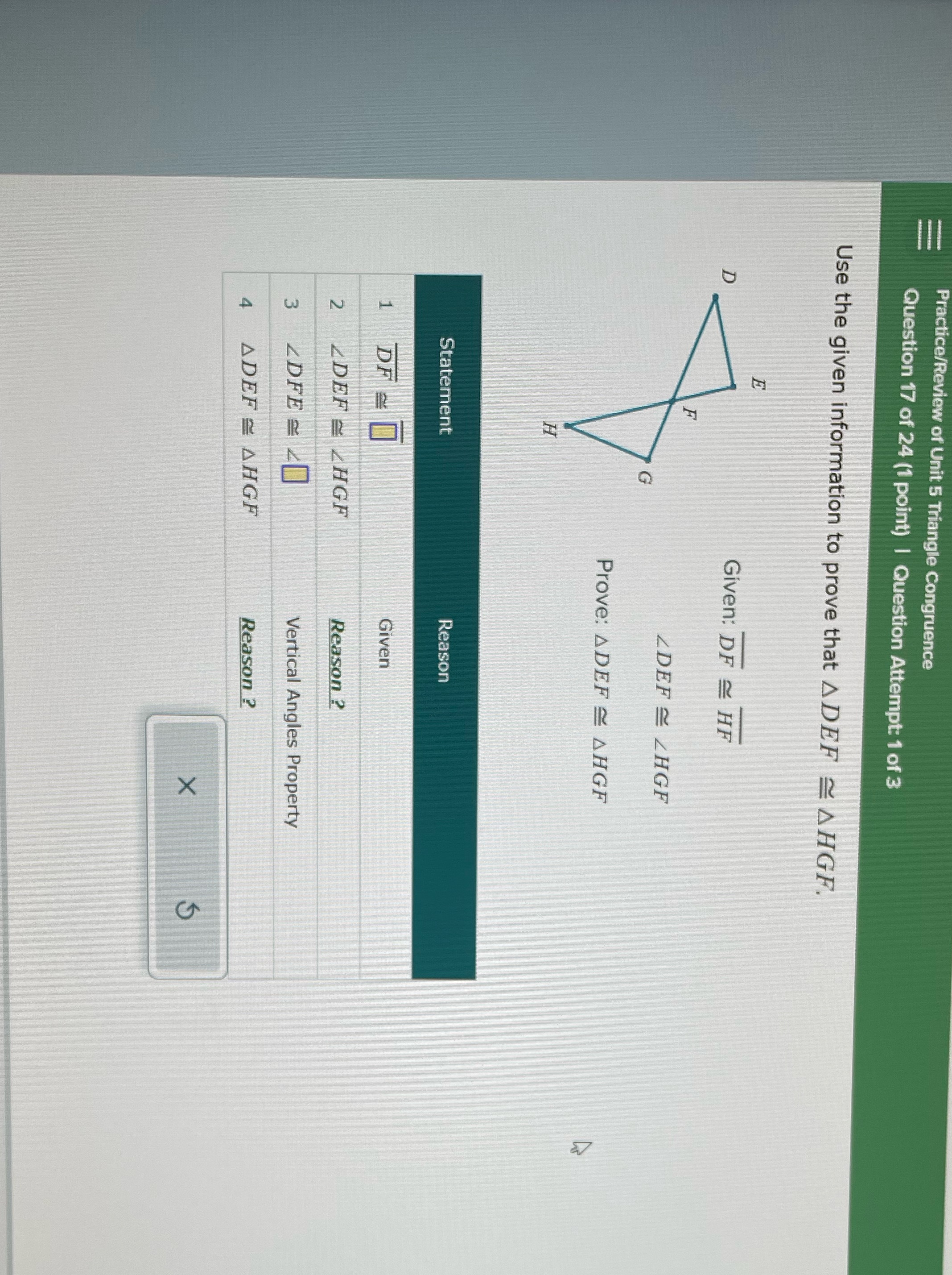 III Practice/Review of Unit 5 Triangle Congruence