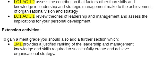 LO1 AC 1.2 assess the contribution that factors