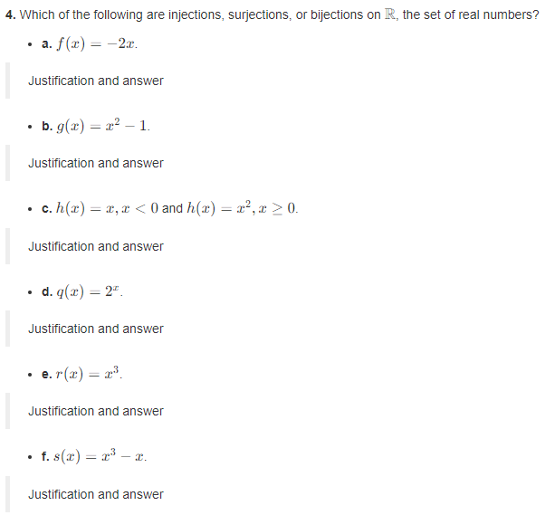 Section 7.2 2.a. Determine all bijections from {