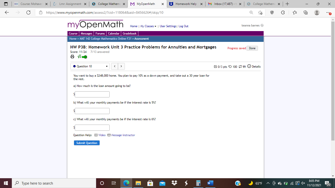 Course: Mohave ( X | Line: Assignment X & College