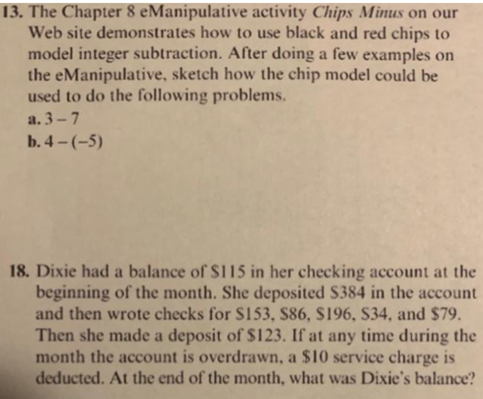 13. The Chapter 8 eManipulative activity Chips