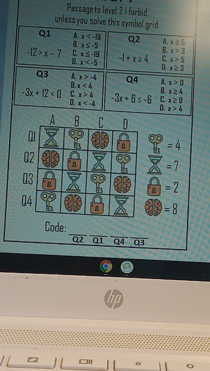 i need to know the code Passage to level 2 |