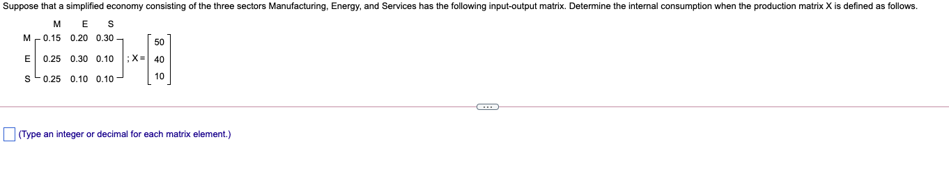 Suppose that a simplified economy consisting of