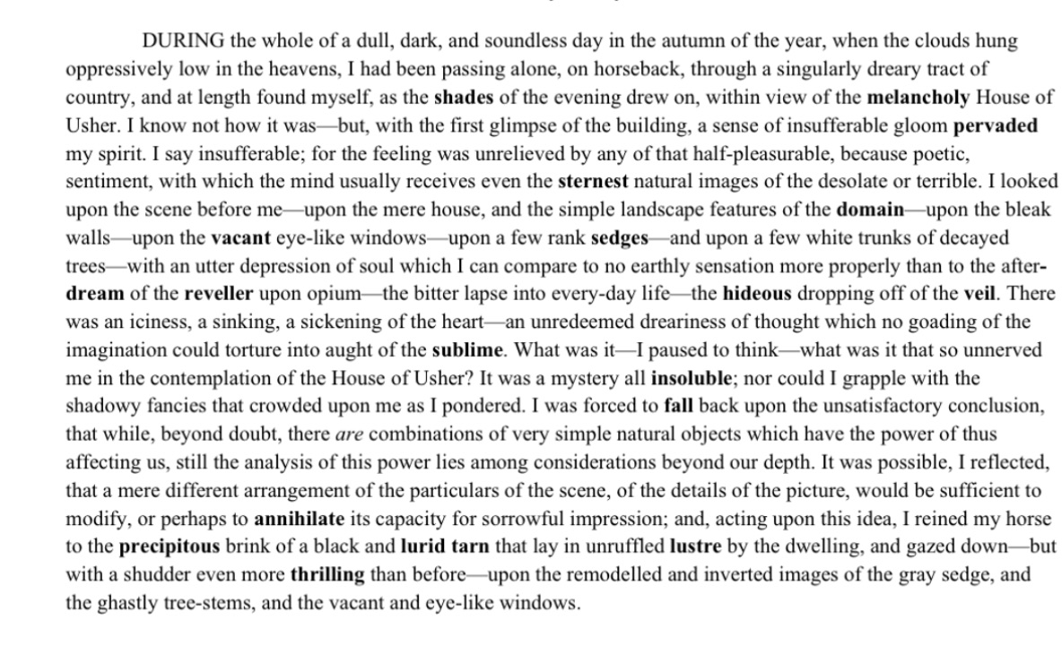 Focus on imagery , do an analysis discussing how