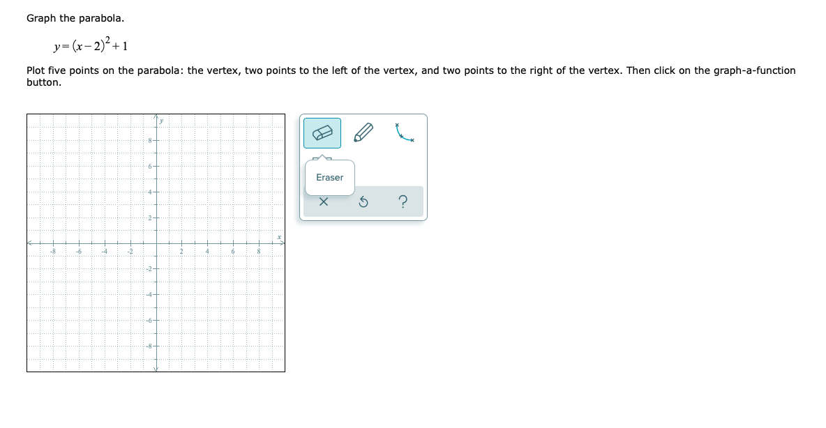 Graph the parabola. Plot five points on the
