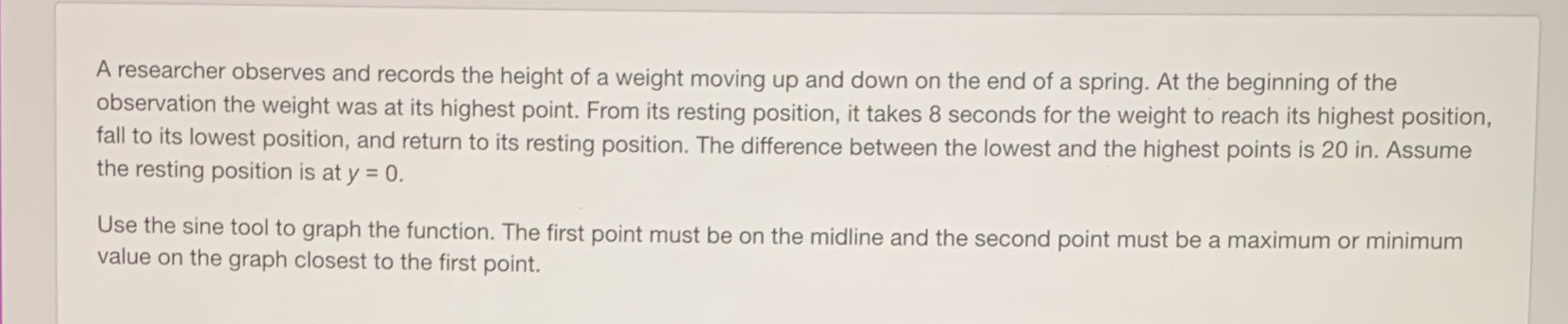 A researcher observes and records the height of a