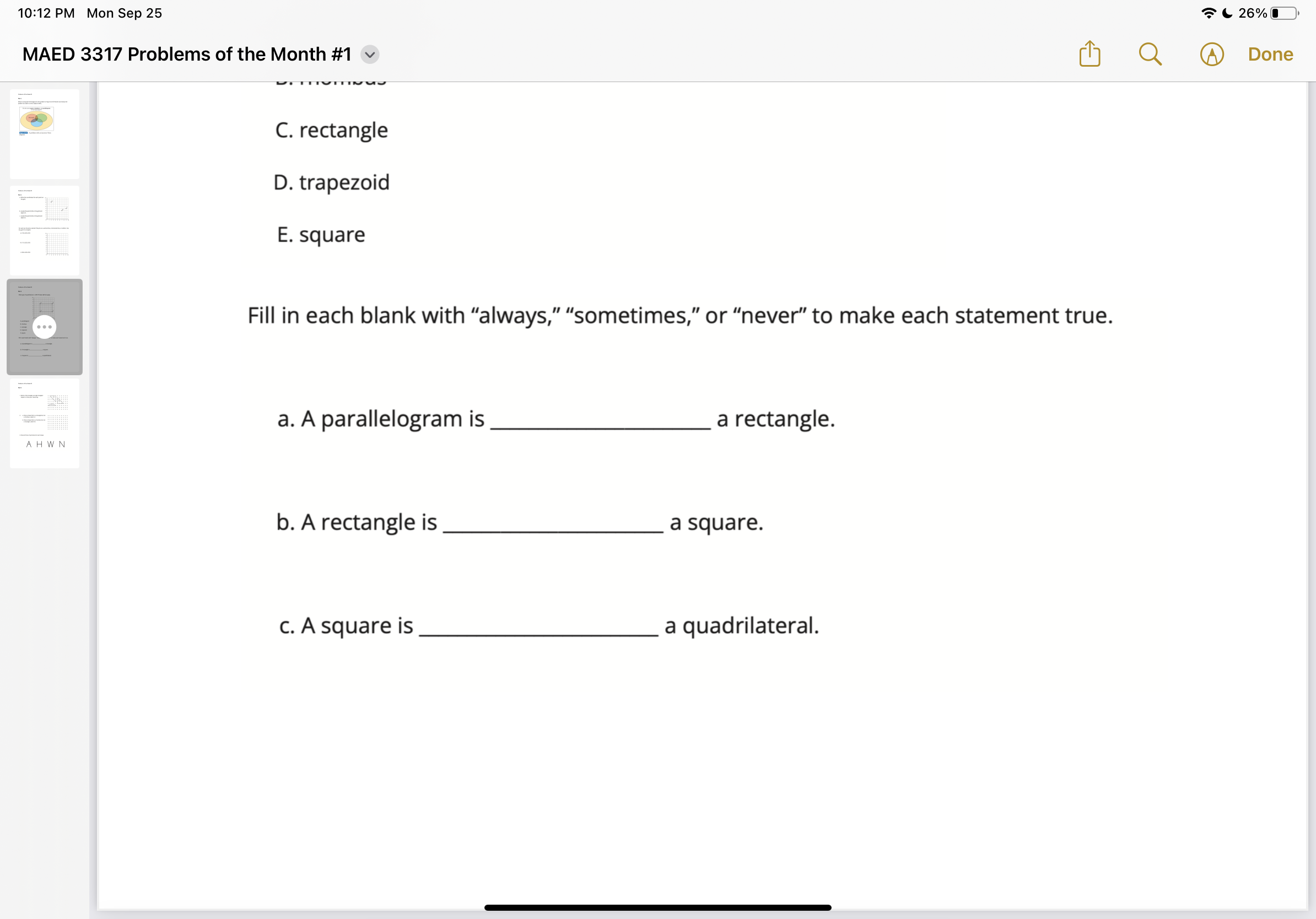 10:12 PM Mon Sep 25 5? L 26% I r MAED 3317