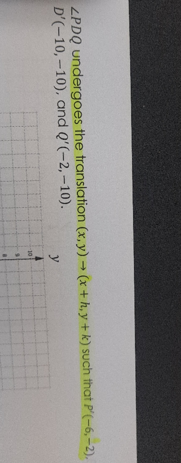 it's in the practice book from math nation LPDQ