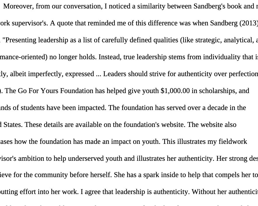 Moreover, from our conversation, I noticed a