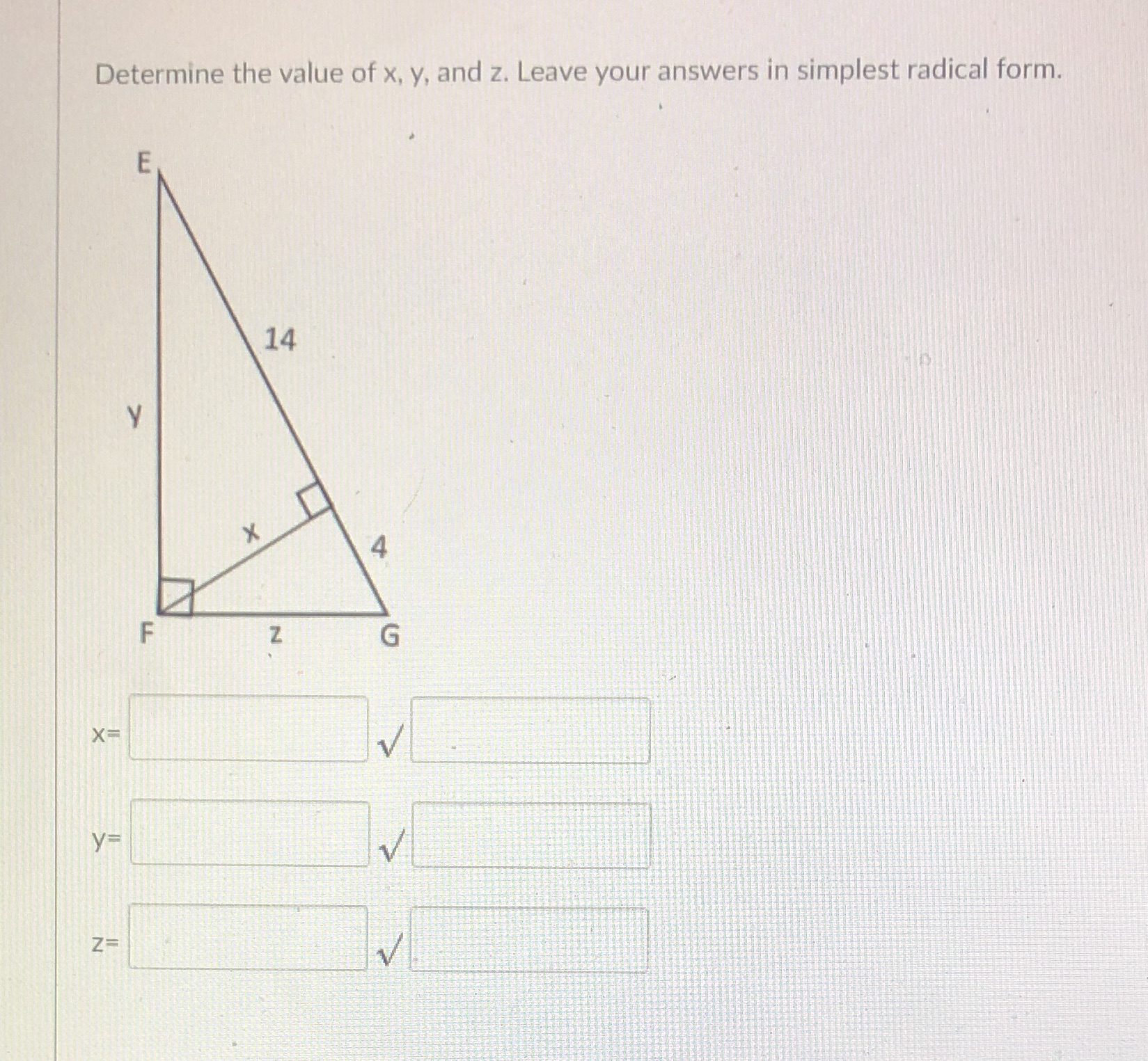 This is a geometric mean problem. I'm not sure