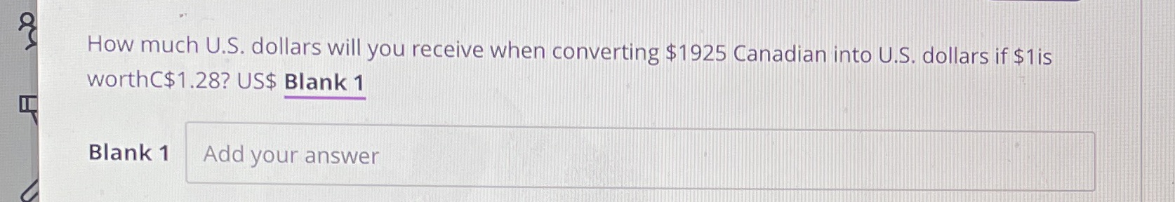 !!! How much U.S. dollars will you receive when