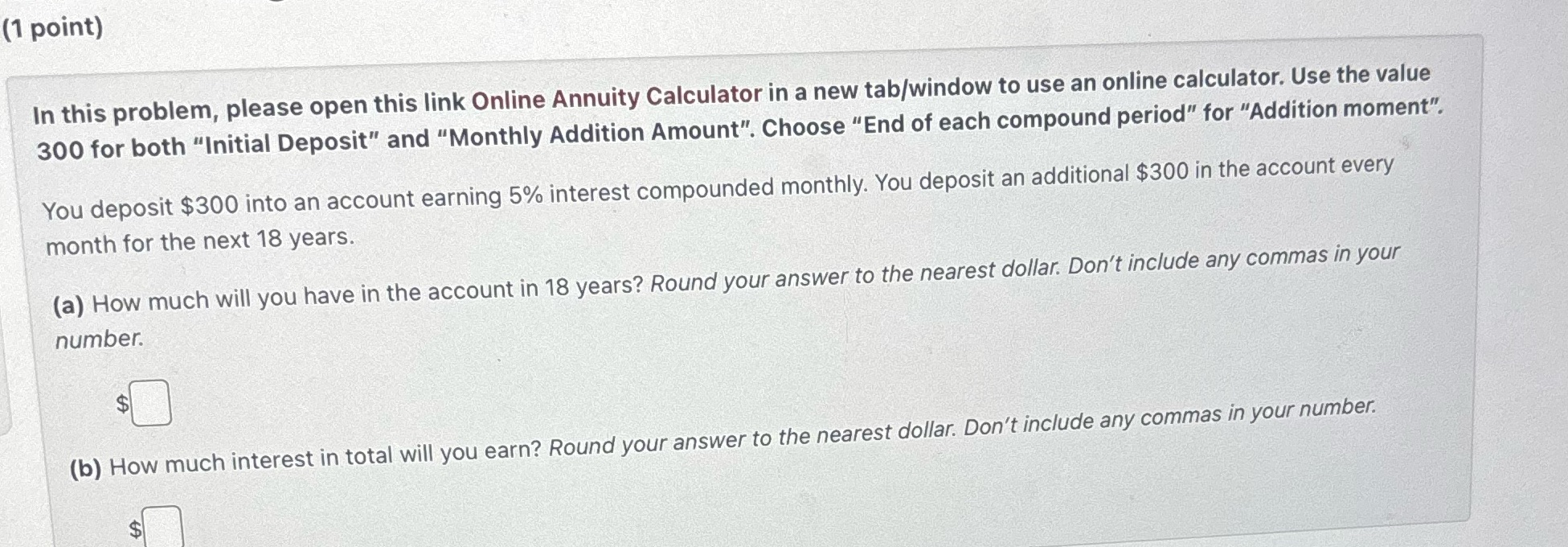 (1 point) In this problem, please open this link