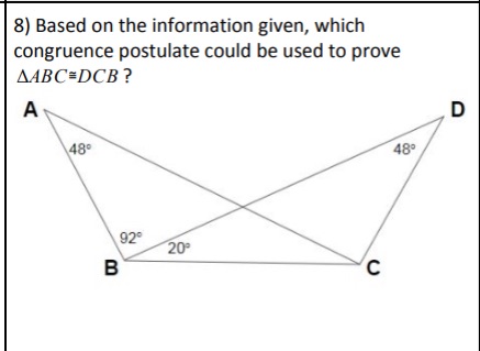 8) Based on the information given, which