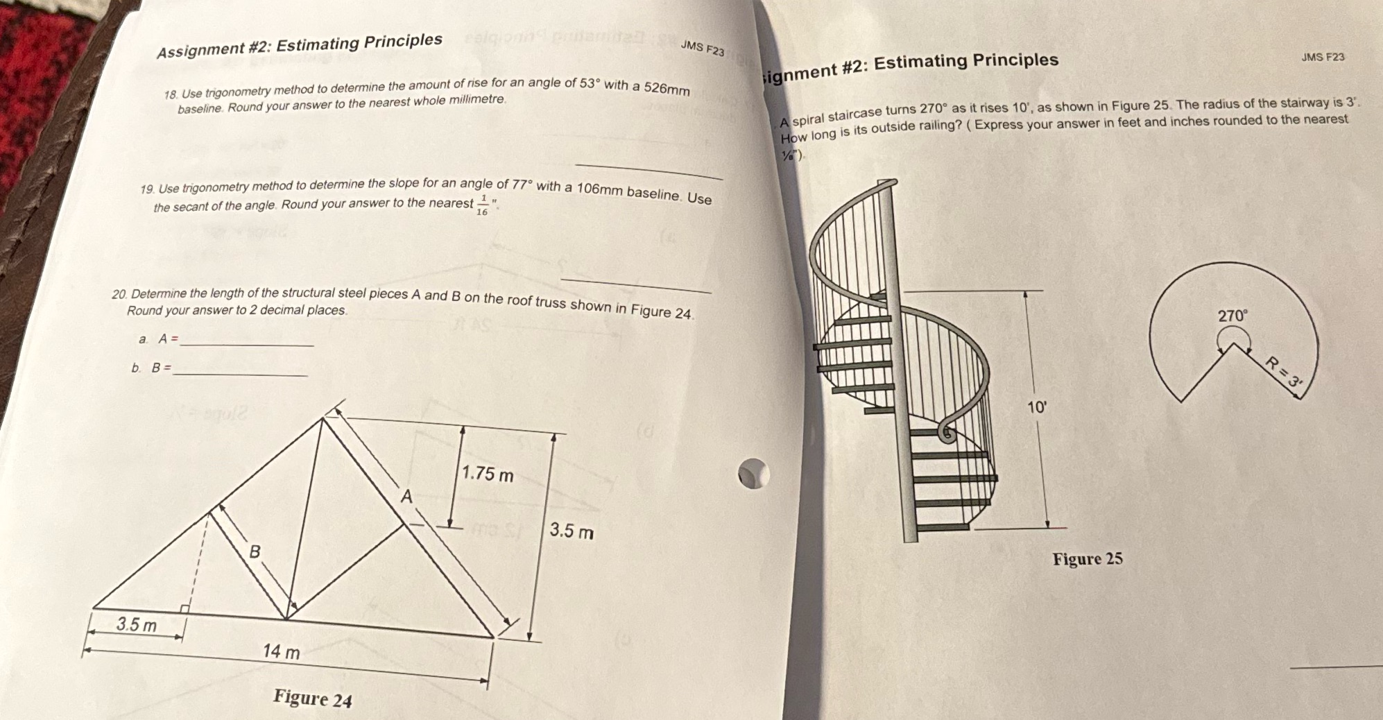 Assignment #2: Estimating Principles JMS F23