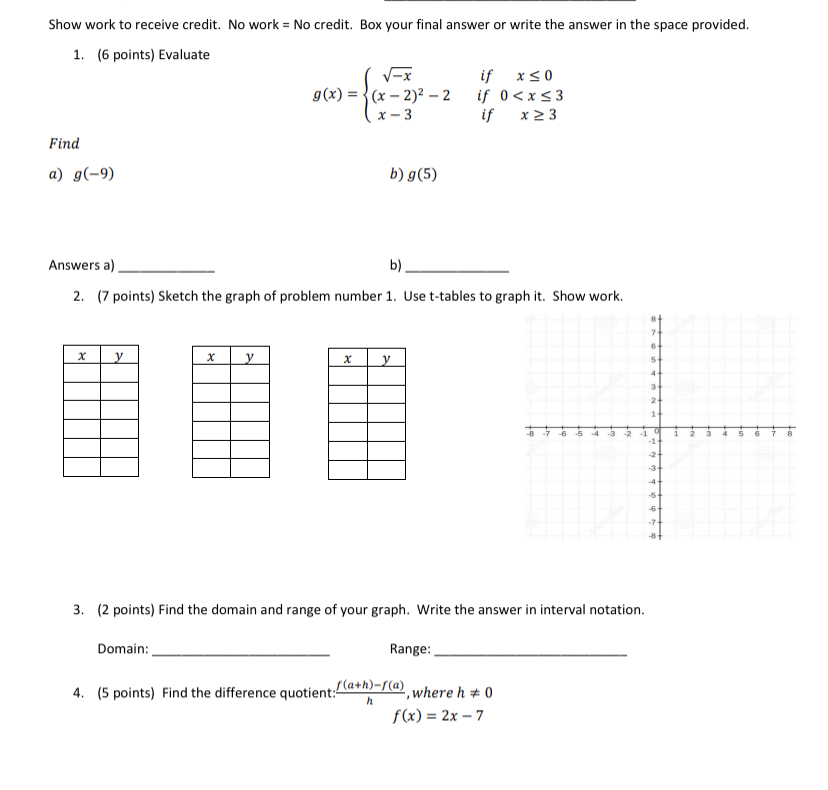 Please help ASAP with the following problems