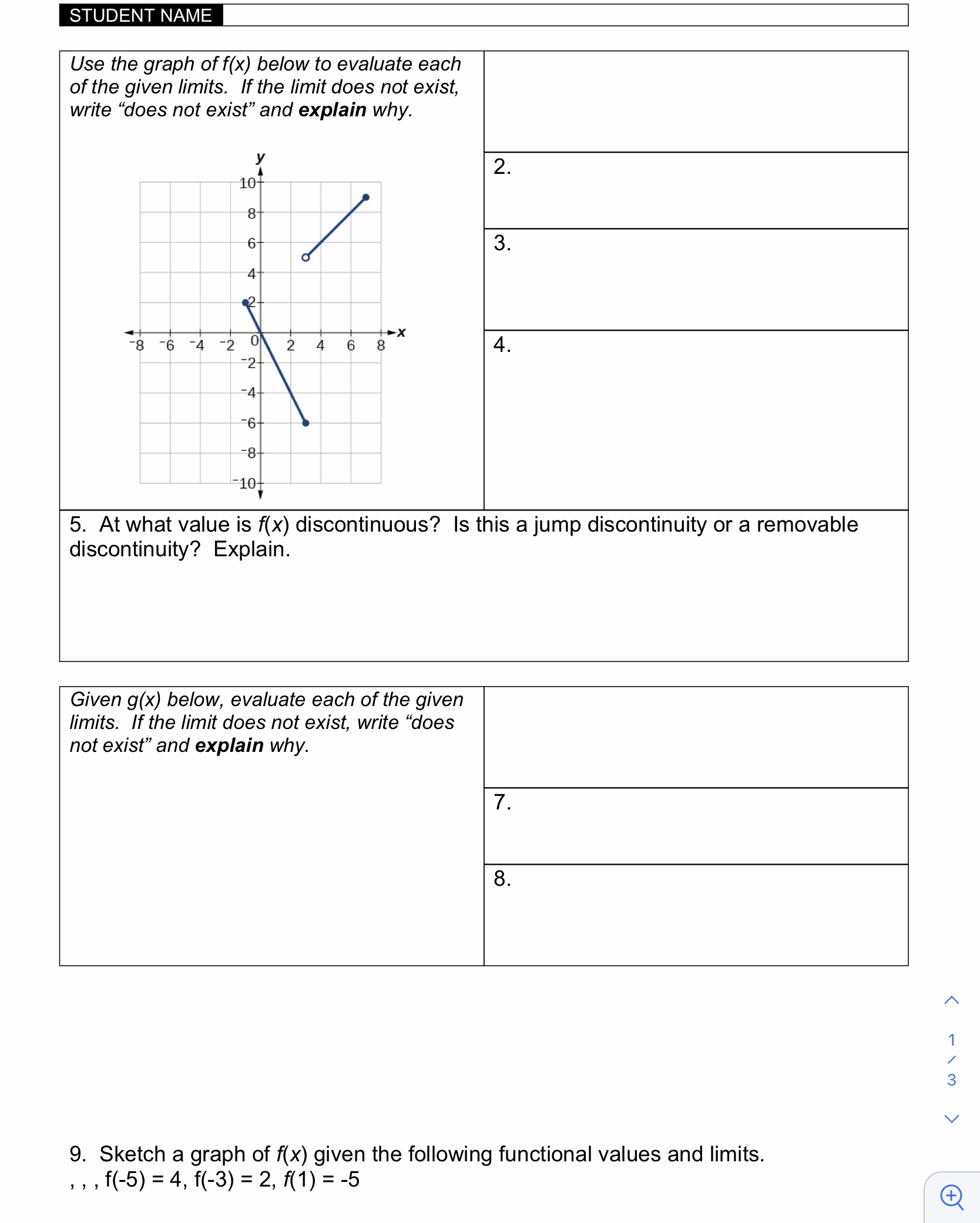 pls help me with these pages STUDENT NAME Use the