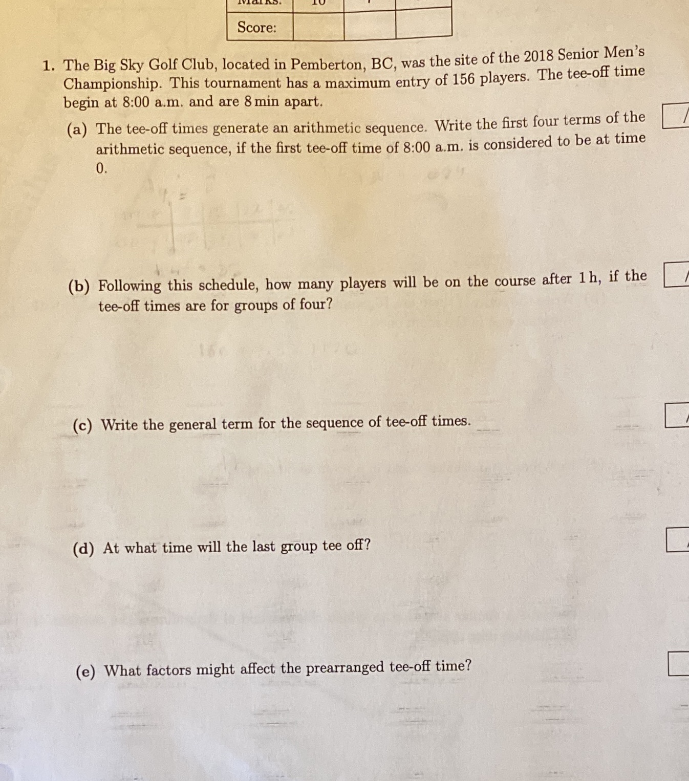 Score: 1. The Big Sky Golf Club, located in