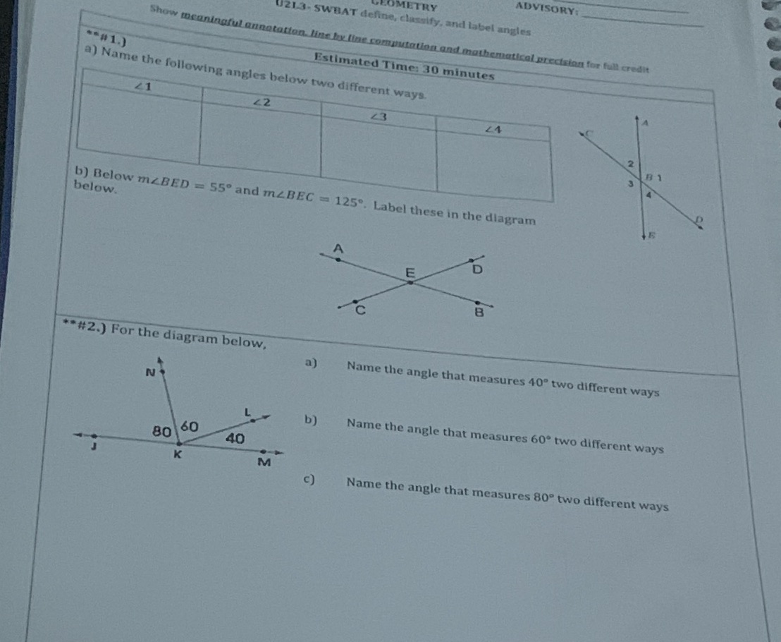 ADVISORY: OMETRY U213. SWHAT define, classify,
