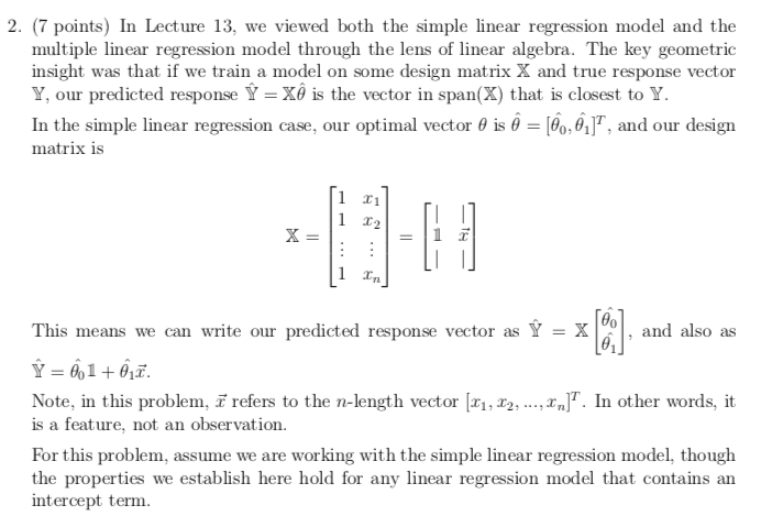 2. ('3' points} In Lecture 13, we