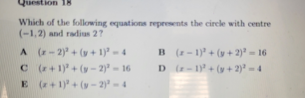 no extra detail Question 18 Which of the