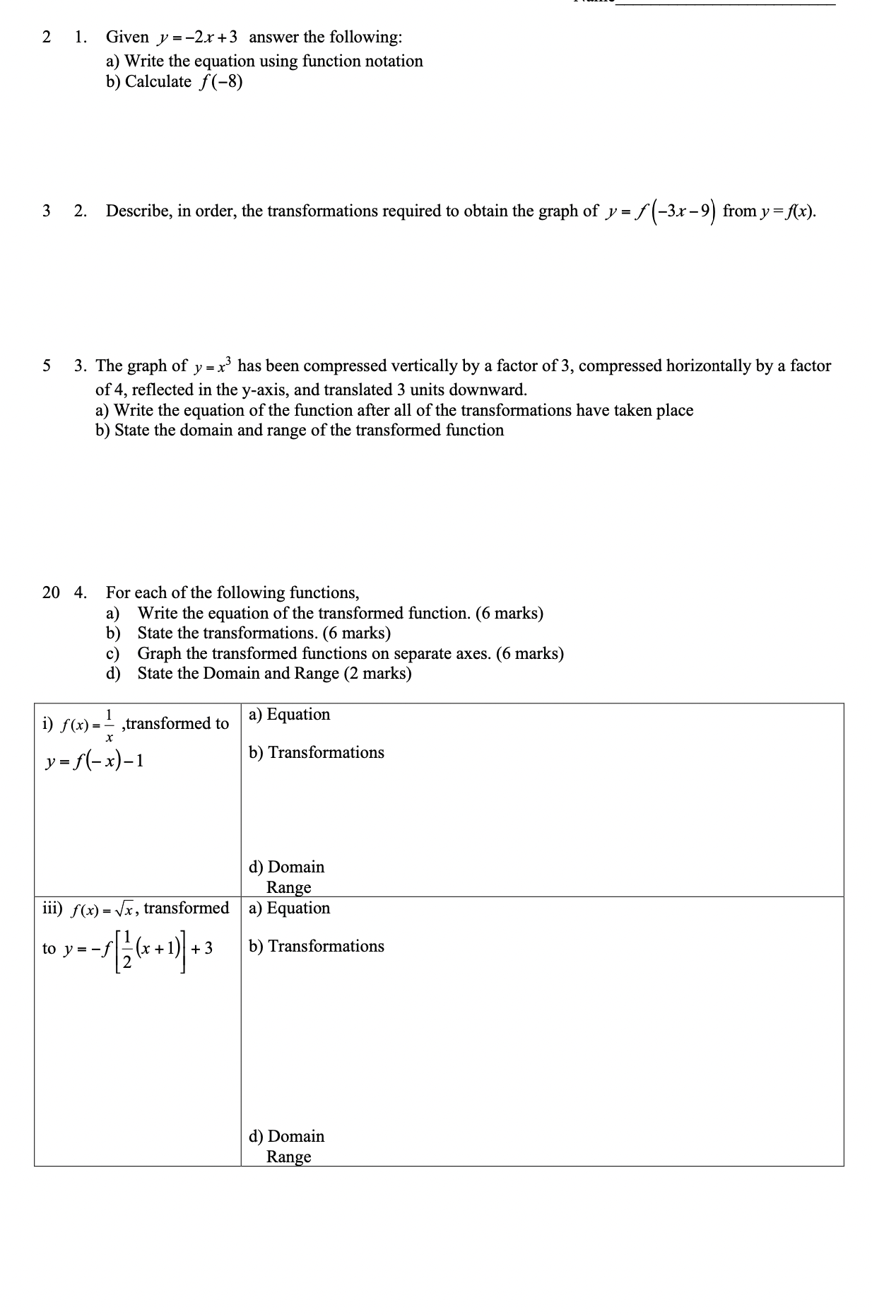 Hi I need help with this 2 1. Given )2 = 2.r+3