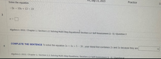 show work like this on paper Solve the Norbra