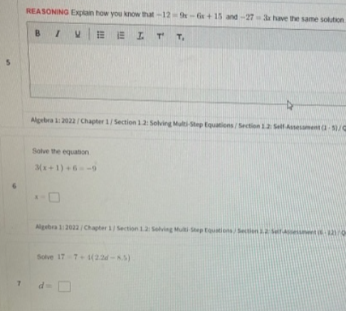 show work like this on paper Solve the Norbra