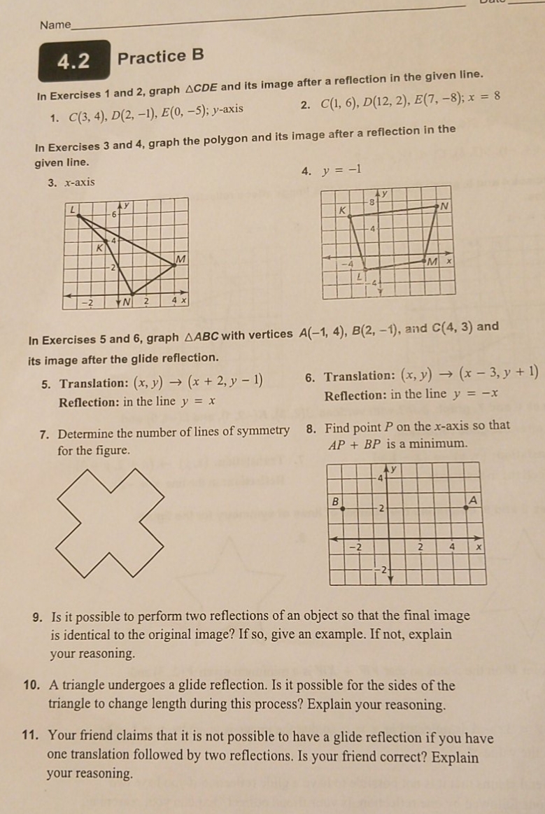 please answer 1, 3, 5, 7, 9 Name 4.2 Practice B