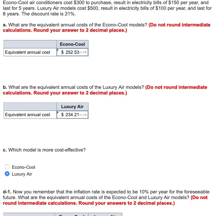 Econo-Cool air conditioners cost $300 to