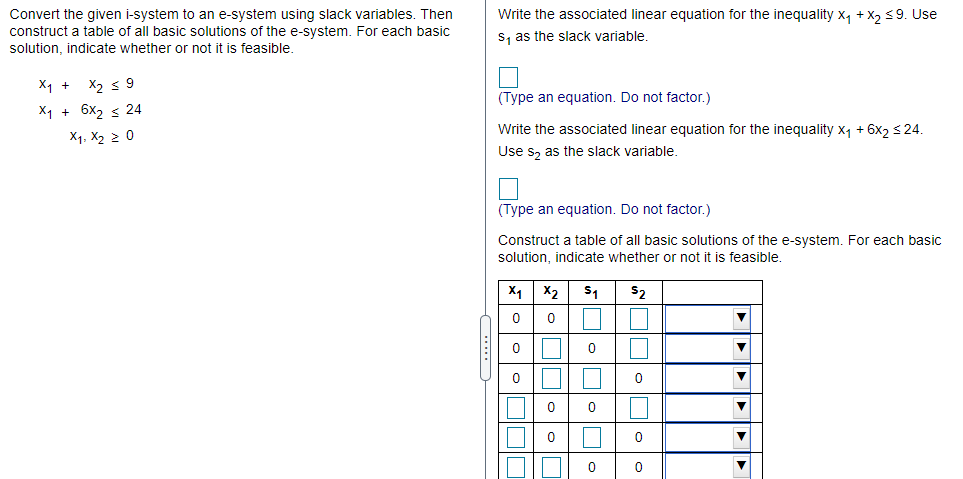 Convert the given i-system to an e-system using