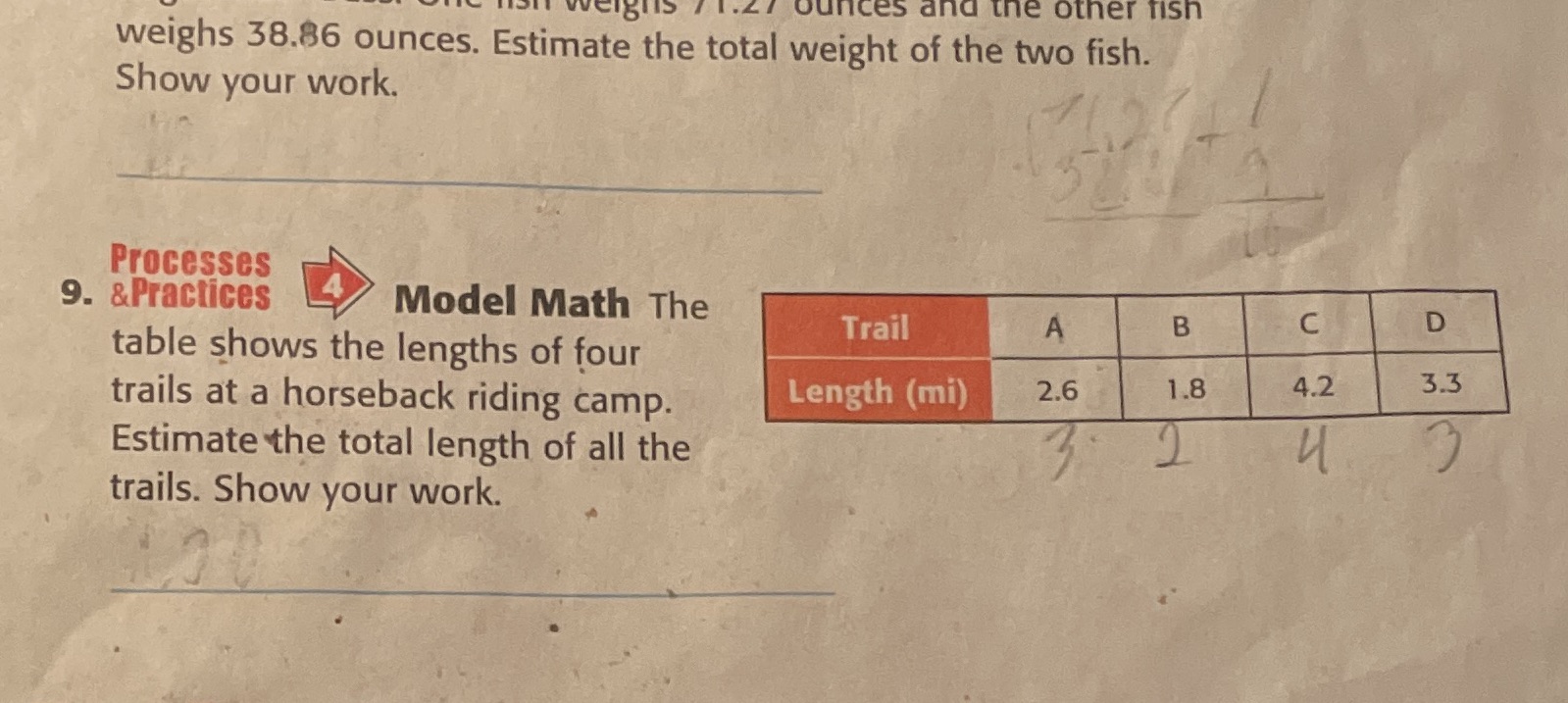 weiglis I. / ounces and the other fish weighs