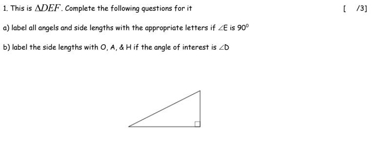 ANSWER ALL 1. This is ADEF. Complete the