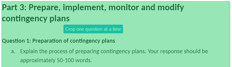 Part 3: Prepare, implement, monitor and modify