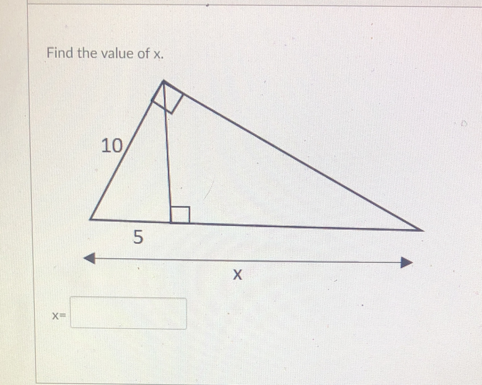 This is a geometric mean problem. How would I
