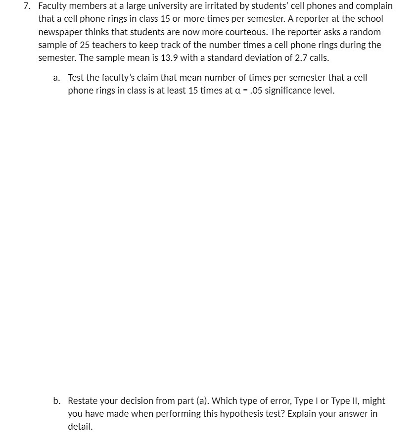 3\". Faculty members at a large university are