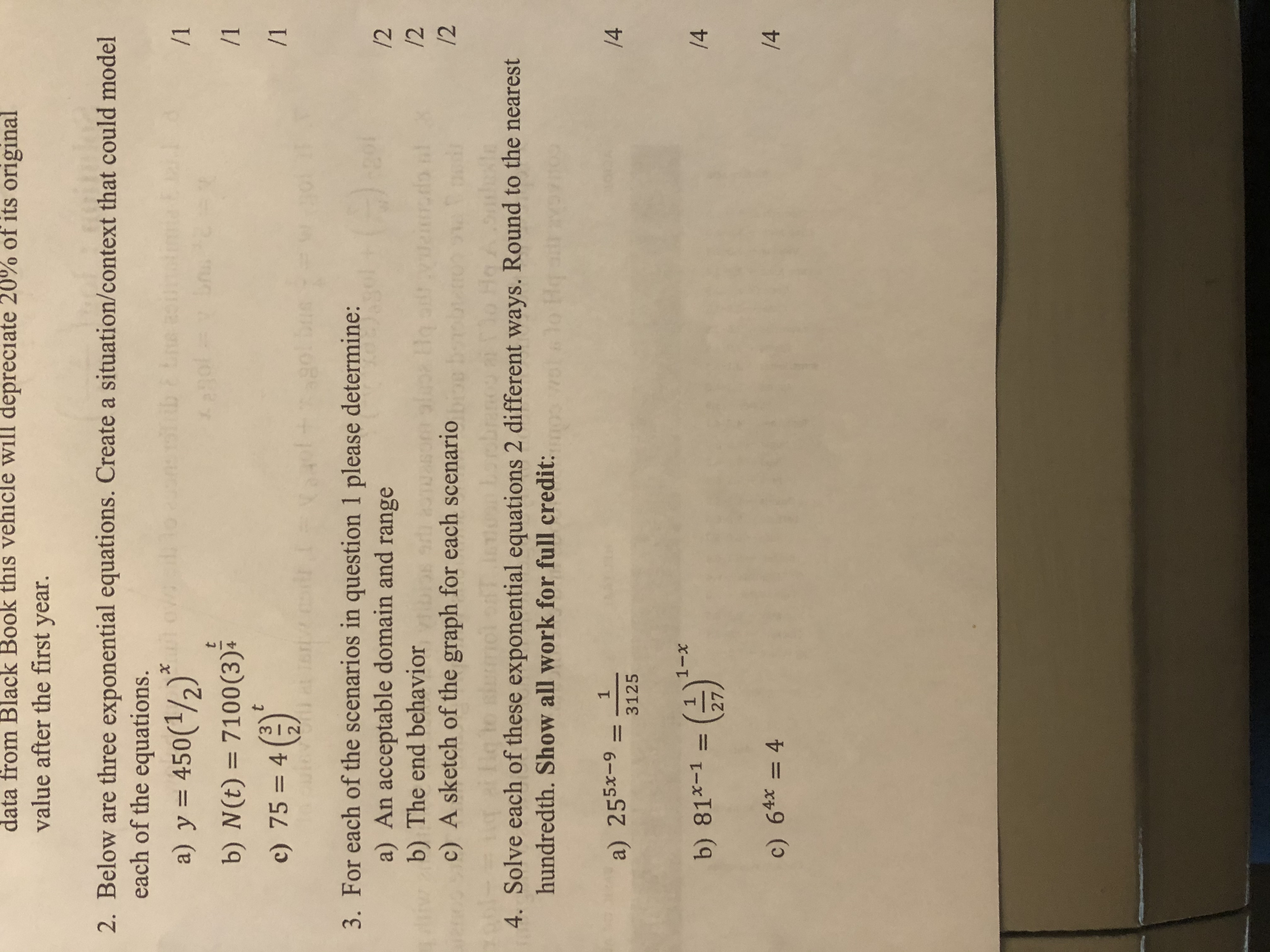 Question 4 data from Black Book this vehicle will