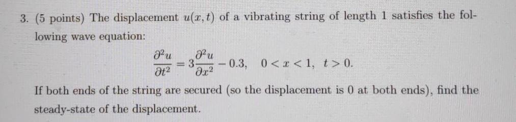 PLEASE solve this question. 3. (5 points) The