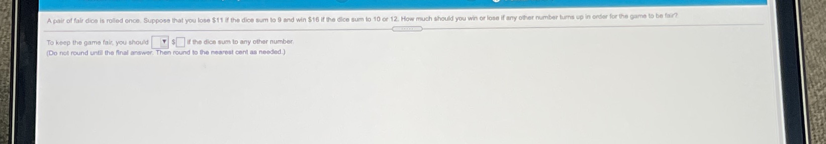 Please see attached A pair of fair dice is rolled