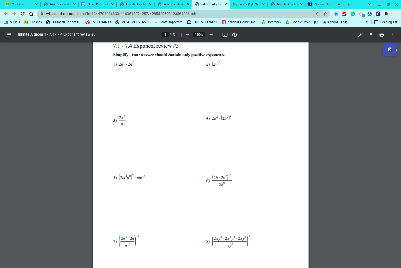 Classes * Animesh Kade x Spirit Rally Bell x