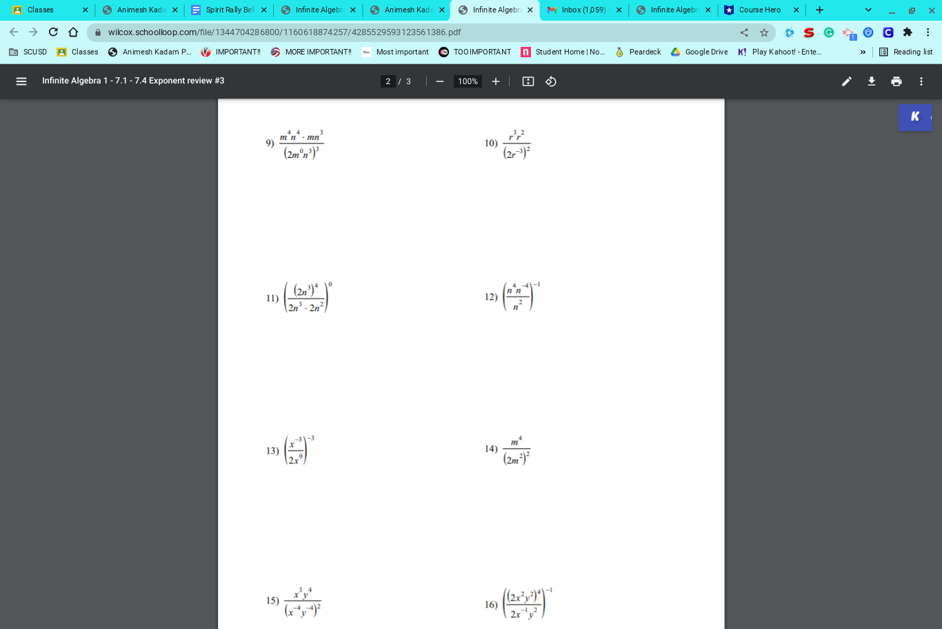 Classes * Animesh Kade x Spirit Rally Bell x