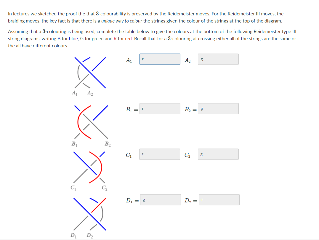For question 1, explain the answers A polygonal